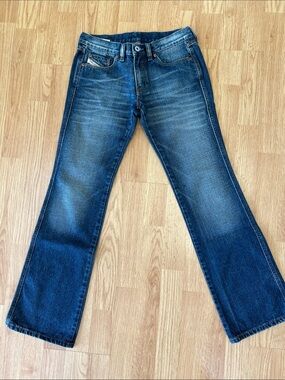 Diesel Industry Denim Division Dark Wash Bootcut Jeans Sz 26 Italy Made